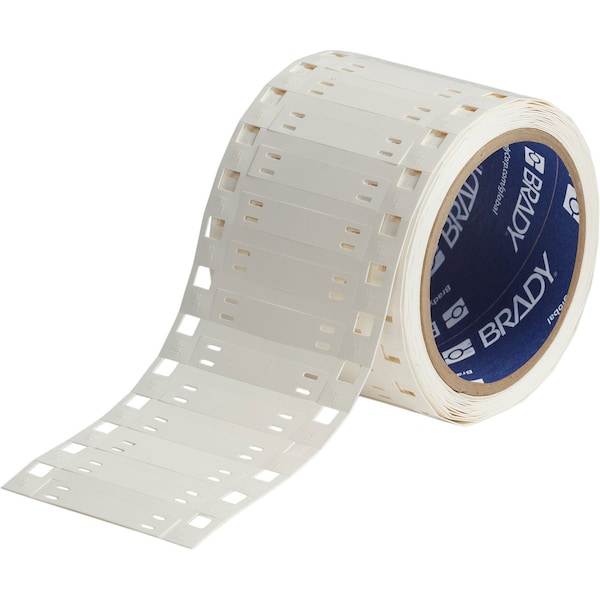 Brady Tag Polyvinylidene Fluoride 0.41 in H x 2.025 in W White 1500/RL HSCMHT-410-2-W-1.5 - main